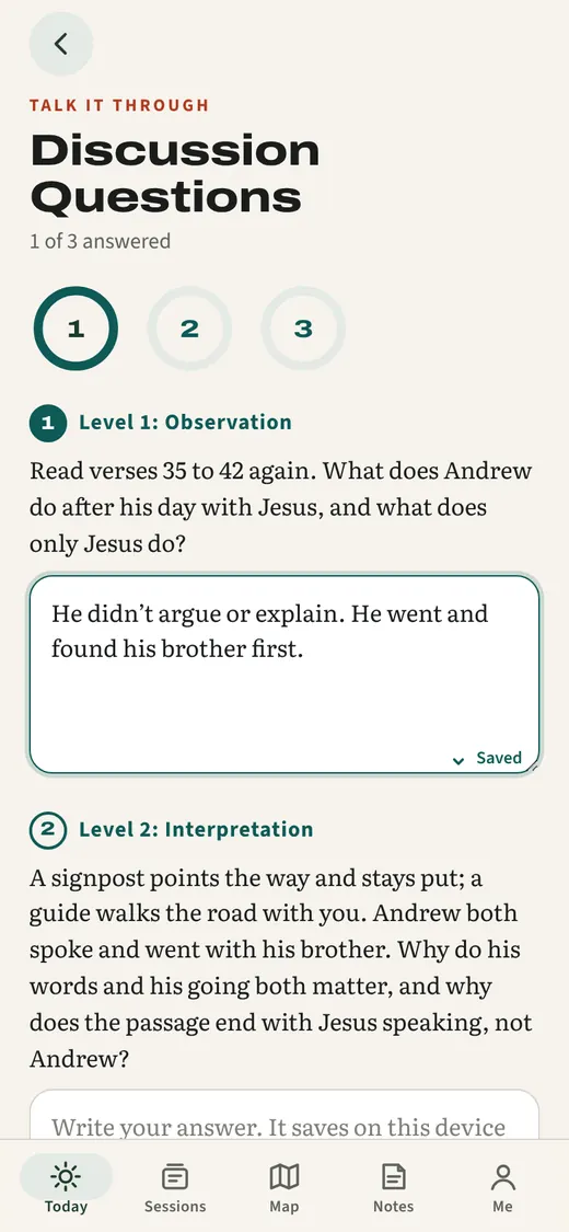 Answer as you go: a screen from the app.