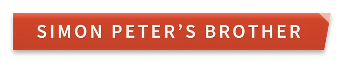 Label tape reading: Simon Peter’s brother